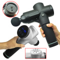 New product home us high vibration portable sliver black powerful led muscle massage gun